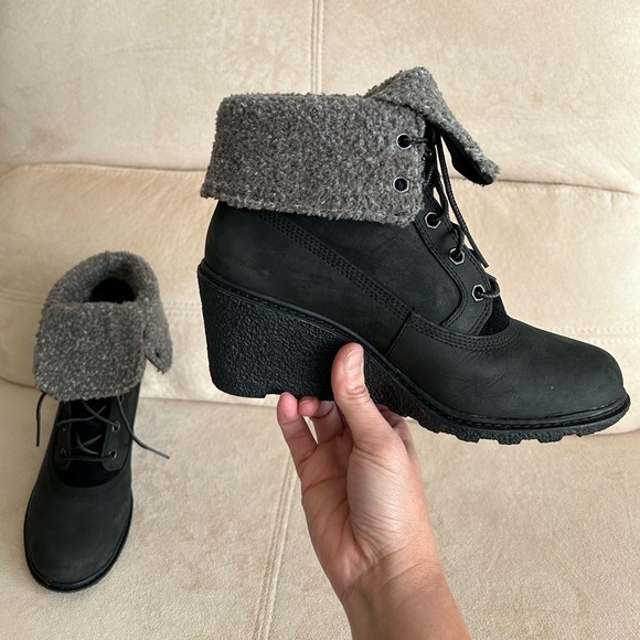 New Timberland Women's Earthkeepers 2-way Comfy Stylish Boots Sturdy Wedges